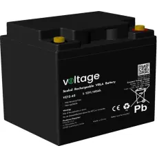 No Name AGM Battery Voltage 12V 40Ah VE12-40 (Lifespan 6-9 years)