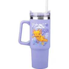 Paladone Minecraft insulated cup and straw (900 ml) - purple / Minecraft kubek podróżny ze słomką (900 ml) - fioletowy