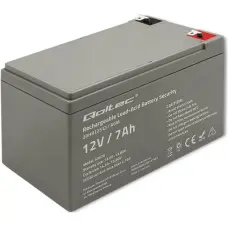 Qoltec AGM battery 12V 7Ah, max. 105A, Securit