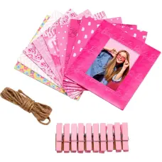 Kodak x Barbie picture hanging set Barbie Frame Squares/Clips/String
