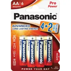 Panasonic Batteries Panasonic Pro Power battery LR6PPG/6B (4+2)
