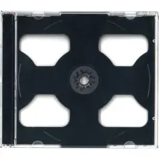 Platinet Omega CD box Jewel for 2 CD, black