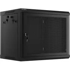 Lanberg Hanging cabinet 19 inches 9U 600x450 perforated doors (flat pack) black