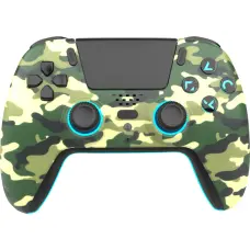 Freaks And Geeks - Wireless Bluetooth Controller for PS5- LED - Green Camo