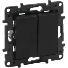 Legrand Jungiklis LEGRAND NILOE STEP, 2 klav., juodos spalvos