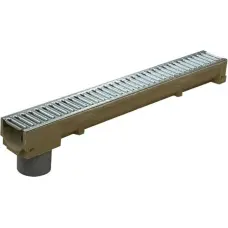 Stora_Drain DUCT ELEMENT WITH GRATE AND PVC PIPE 1M
