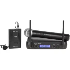 No Name 2-channel VHF microphone WR-358LD (1 x handheld mic + 1x clip)