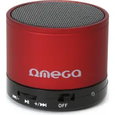 Omega wireless speaker Bluetooth V3.0 Alu 3in1 OG47R, red (42646)