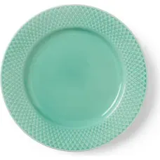 Lyngby Porcelæn - Rhombe Color Lunch Plate - Ø21 cm - Aqua