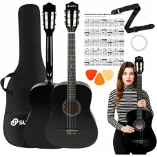 No Name SUPRIMO CGS2 BK gitara klasyczna 4/4 czarna do nau