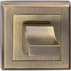Metal_Bud SQUARE TURNKNOB BETA/SIGMA AGED BRASS