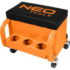 Neo Tools Workshop stool on wheels with tool drawers