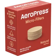 Aeropress paper coffee filters, natural, 200 pieces
