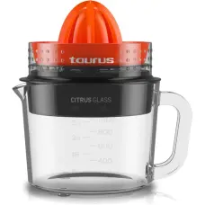 Taurus Citrus Glass electric citrus press 1 L 30 W Black, Red, Transparent