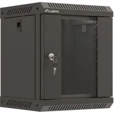 Lanberg Szafa instalacyjna rack wisząca 10 cali 6U 300x300 czarna