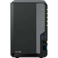 Synology Server DS225+ 2x0HDD J4125 2GB DDR4 1xGbE 1x2,5GbE 3Y