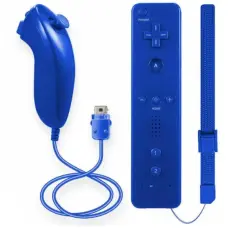 Nintendo Remote Plus Controler + Nunchuk Game Controller Wii WiiU Blue
				(neoriginalus)