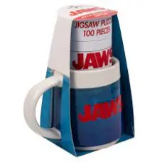 JAWS shaped mug & puzzle gift set